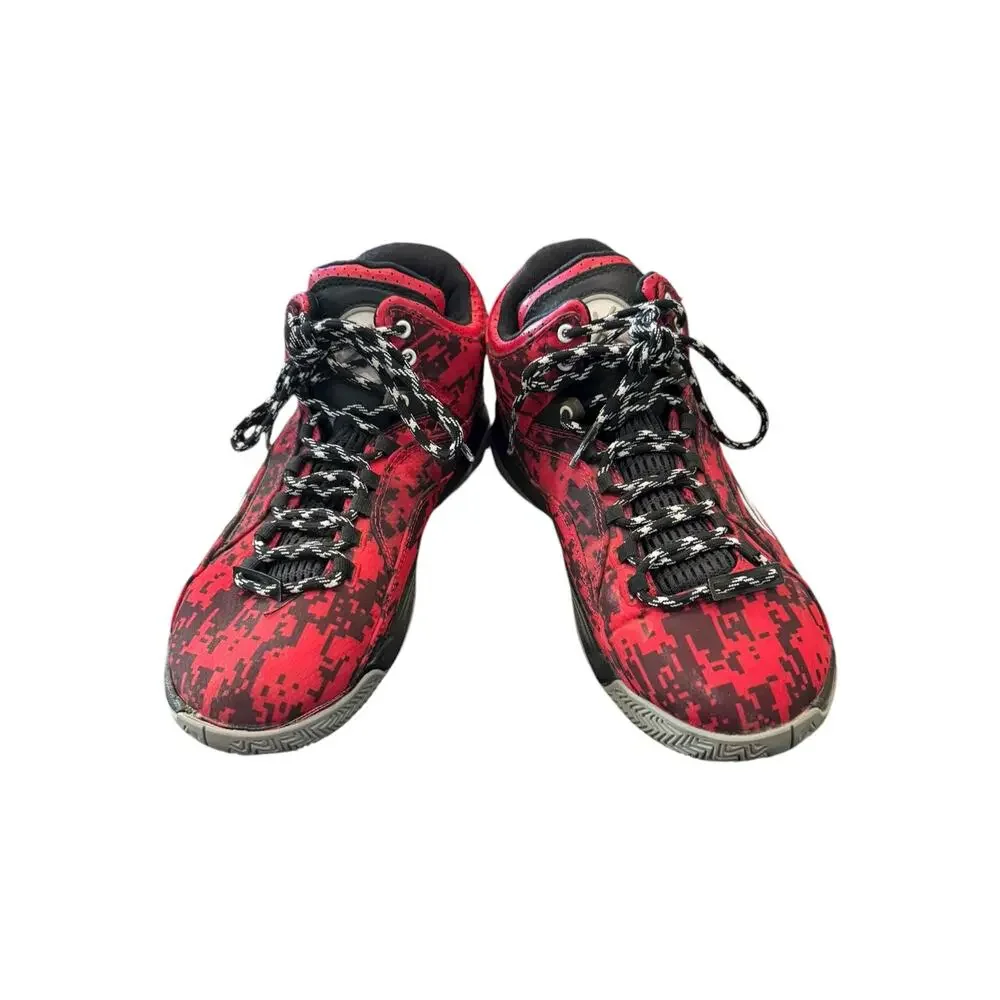 Li-Ning ABPK011-3 Red Black High Top Basketball Shoes Men’s 10